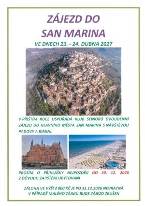 Ladná - Zájezd do San Marina - 23. - 24. 4. 2026 1